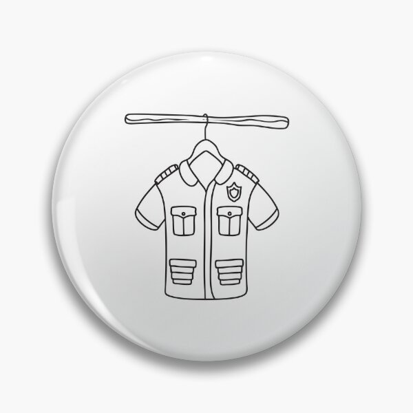 Item preview, A wooden hanger holding a full police uniform designed and sold by rasagamastore.
