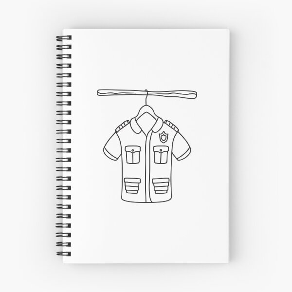 Item preview, A wooden hanger holding a full police uniform designed and sold by rasagamastore.