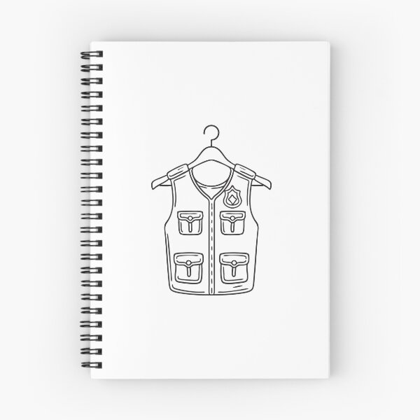Item preview, A police safety vest hanging on a wooden hanger designed and sold by rasagamastore.