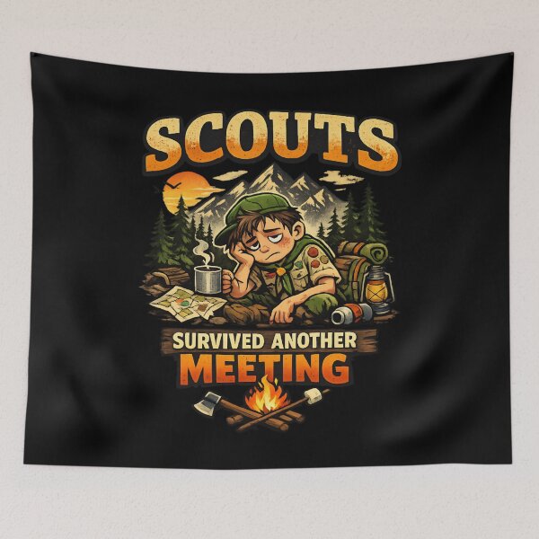 Aperçu de l'œuvre Scouts - Ont survécu à une autre réunion créée et vendue par SidTastic .