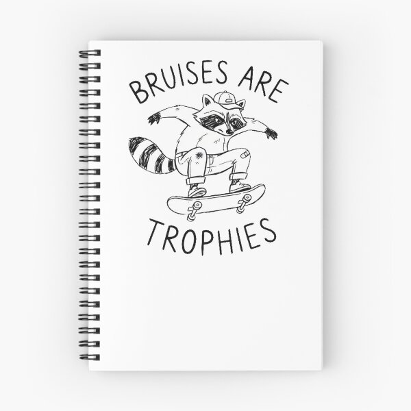 Item preview, Bruises Are Trophies Funny Skateboarding Raccoon designed and sold by Yellowriversss.