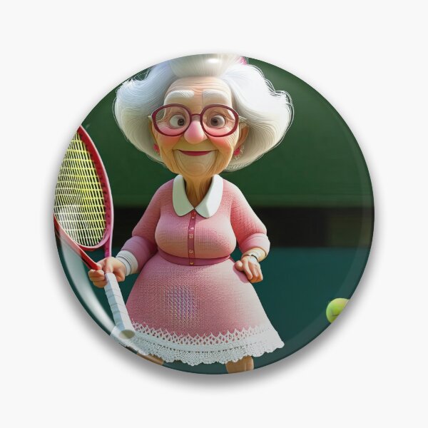 Item preview, Old Fart playing Tennis at Wimbledon designed and sold by Colin Bentham.