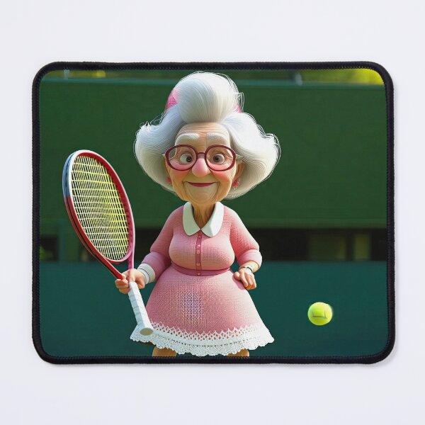 Item preview, Old Fart playing Tennis at Wimbledon designed and sold by Colin Bentham.