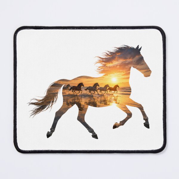 Item preview, Galloping Horse on the Beach – Sunset designed and sold by OTSC.