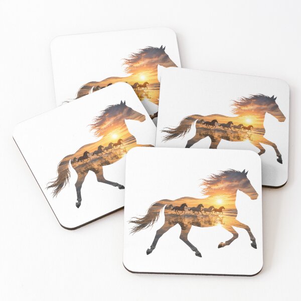 Item preview, Galloping Horse on the Beach – Sunset designed and sold by OTSC.