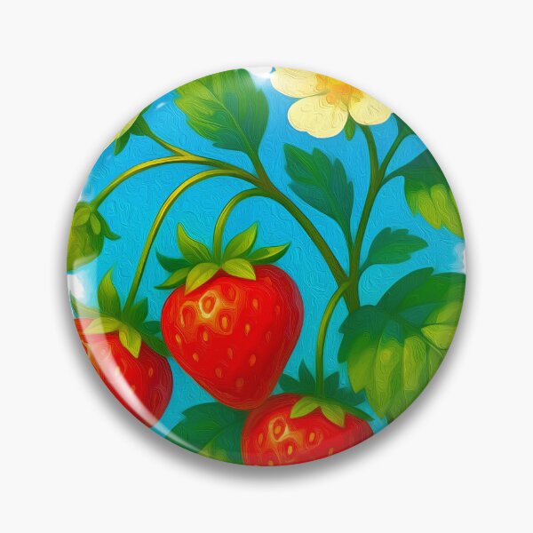 Item preview, Strawberry Plant with Flowers designed and sold by Anas Arts.