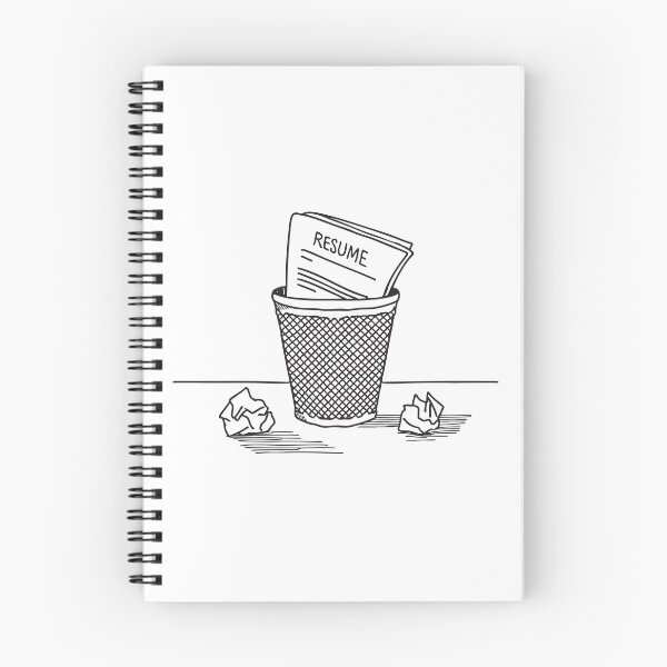 Item preview, A resume draft thrown into a trash bin under the desk designed and sold by rasagamastore.