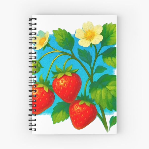 Item preview, Strawberry Plant with Flowers designed and sold by Anas Arts.