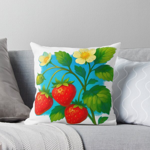 Item preview, Strawberry Plant with Flowers designed and sold by Anas Arts.