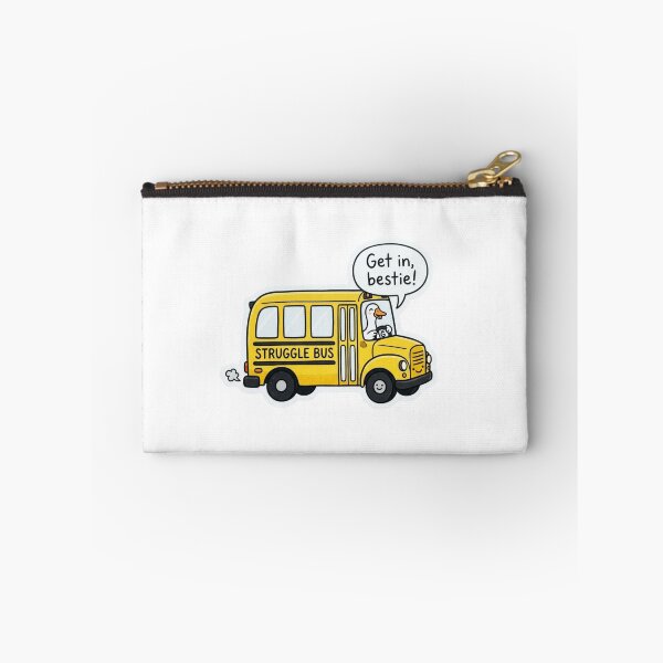 Item preview, Get In Bestie Struggle Bus Goose - Funny Yellow School Duck Meme designed and sold by raedattia.