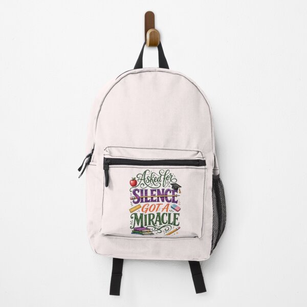 Item preview, Asked For Silence Got A Miracle Funny Teacher Appreciation Gift Tshirt designed and sold by HopeAndHustle.