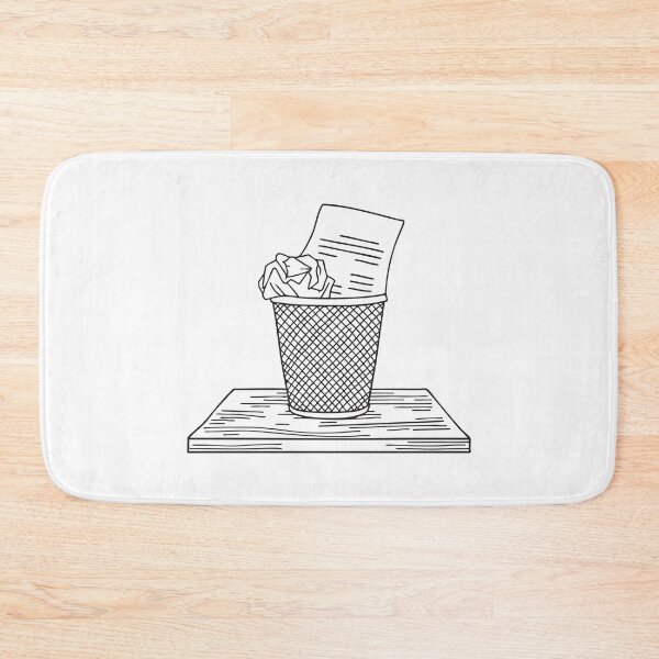 Item preview, A crumpled resume lying in a bin beneath the table designed and sold by rasagamastore.