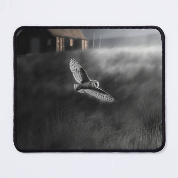 Item preview, A Barn Owl sweeping across open farmland, Birds in Motion designed and sold by CDC40.