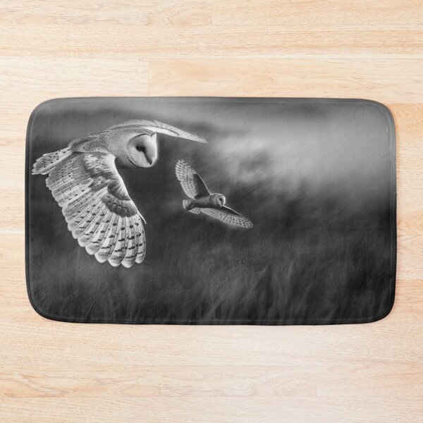 Item preview, A Barn Owl sweeping across open farmland, Birds in Motion designed and sold by CDC40.