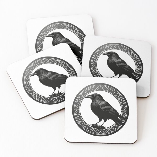 Item preview, Minimalist Crow Badge Accessory designed and sold by PinoITC.