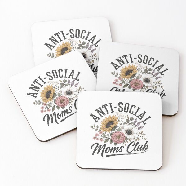 Item preview, Anti-Social Moms Club | Introverted Mom | Motherhood Life designed and sold by HumansStuck12.