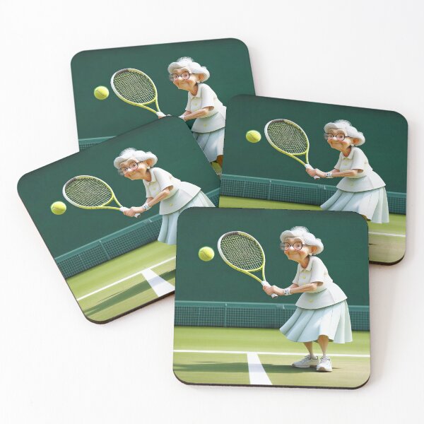 Item preview, Old Fart playing Tennis at Wimbledon designed and sold by Colin Bentham.