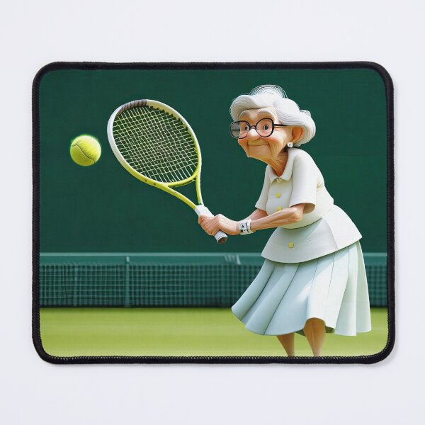 Item preview, Old Fart playing Tennis at Wimbledon designed and sold by Colin Bentham.