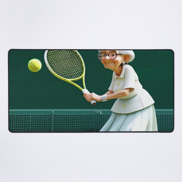 Item preview, Old Fart playing Tennis at Wimbledon designed and sold by Colin Bentham.