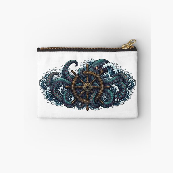 Item preview, Kraken Ship Wheel T-Shirt | Nautical Octopus  Art | Ocean Monster Vector Design designed and sold by Faisal  Shah.