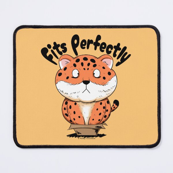 Item preview, Cute Fat Leopard in Tiny Box Cartoon designed and sold by Moody Critters.