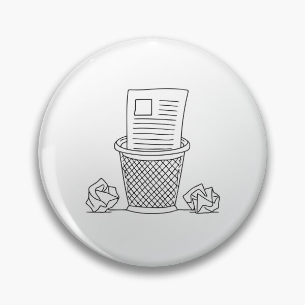 Item preview, A discarded resume inside a trash basket under the work desk designed and sold by rasagamastore.