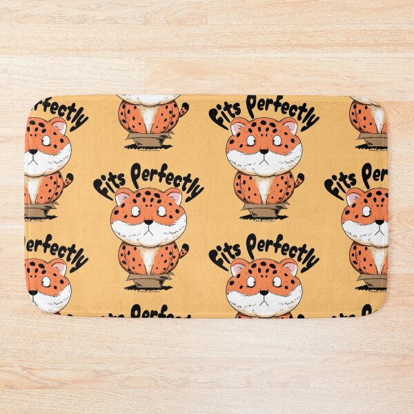 Item preview, Cute Fat Leopard in Tiny Box Cartoon designed and sold by Moody Critters.