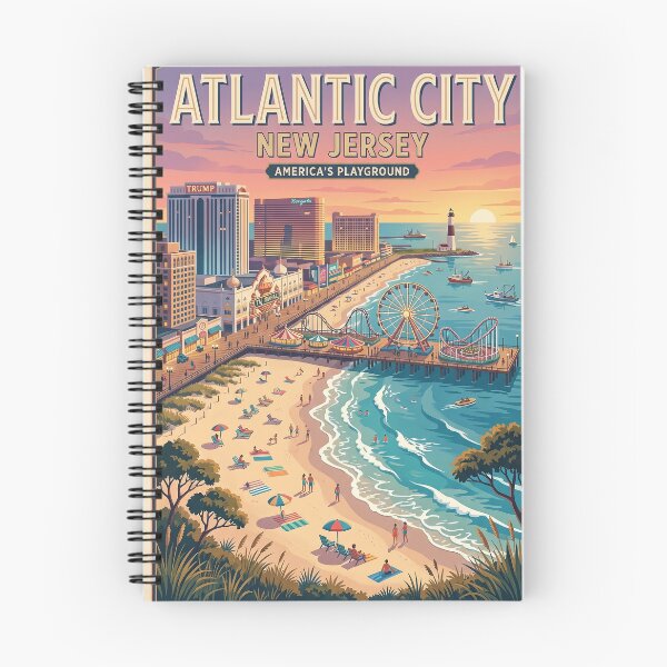 Item preview, Atlantic City, New Jersey Travel Poster designed and sold by ArtworkNorth.