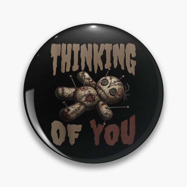 Item preview, Thinking Of You Creepy Cute Voodoo Doll Gothic Dark Humorous Greeting designed and sold by ObukiLantara.
