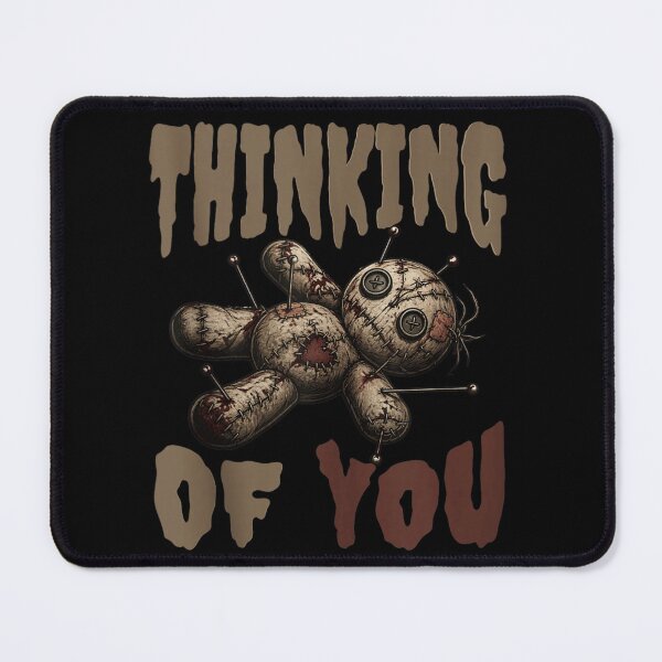 Item preview, Thinking Of You Creepy Cute Voodoo Doll Gothic Dark Humorous Greeting designed and sold by ObukiLantara.