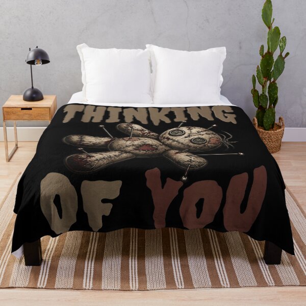Item preview, Thinking Of You Creepy Cute Voodoo Doll Gothic Dark Humorous Greeting designed and sold by ObukiLantara.
