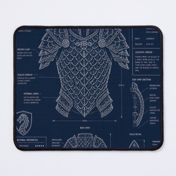 Item preview, Dragon Scale Armor Blueprint designed and sold by SunnyDesign82.