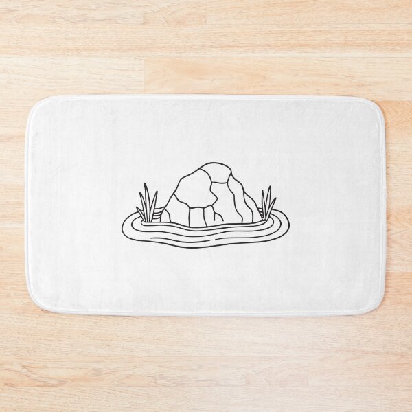 Item preview, A single rock settled on the floor of the pool designed and sold by rasagamastore.