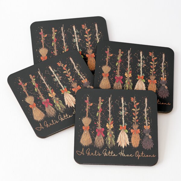 Item preview, A Girls Gotta Have Options Cute Halloween Witch Broomstick Graphic Design designed and sold by PhocoNibict.