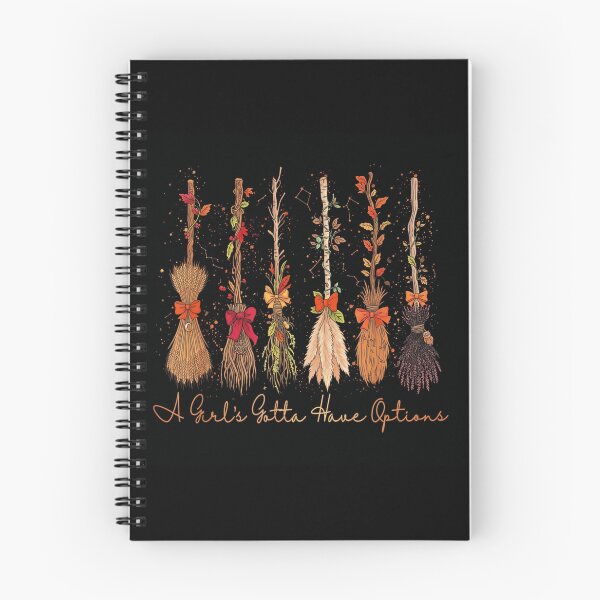 Item preview, A Girls Gotta Have Options Cute Halloween Witch Broomstick Graphic Design designed and sold by PhocoNibict.
