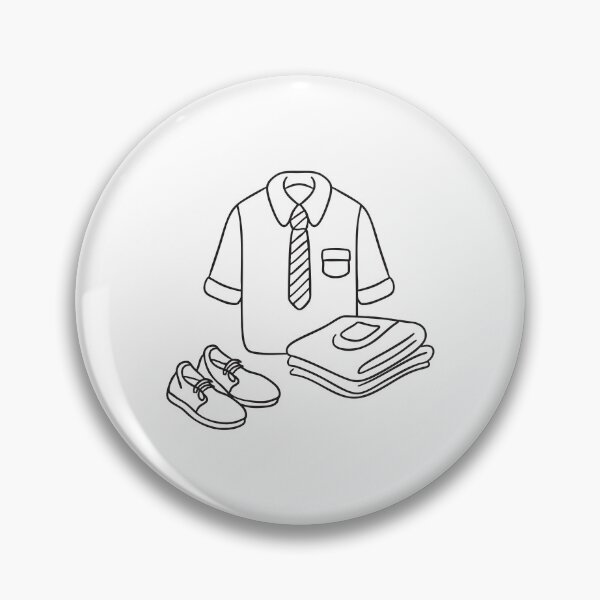 Item preview, A folded school uniform placed beside neatly set shoes designed and sold by rasagamastore.