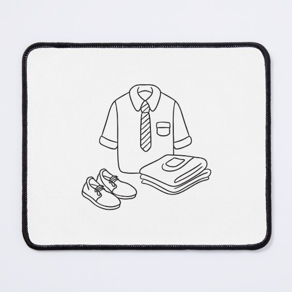 Item preview, A folded school uniform placed beside neatly set shoes designed and sold by rasagamastore.