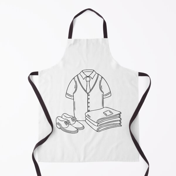Item preview, A tidy school outfit next to a pair of shoes on the floor designed and sold by rasagamastore.