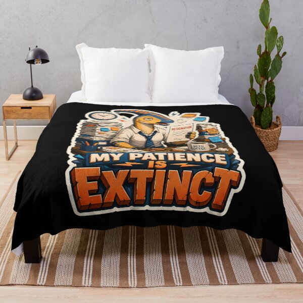 Item preview, My Patience Is Extinct Office Dinosaur Work Humor designed and sold by Tong4130.