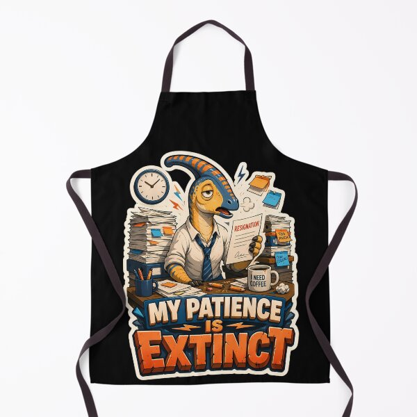 Item preview,  My Patience Is Extinct Office Dinosaur Work Humor designed and sold by Tong4130.