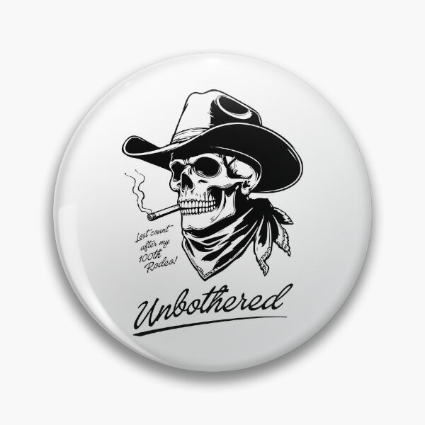Item preview, Unbothered Skull Cowboy designed and sold by threadsjam.