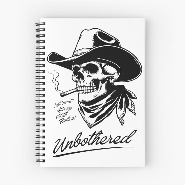 Item preview, Unbothered Skull Cowboy designed and sold by threadsjam.