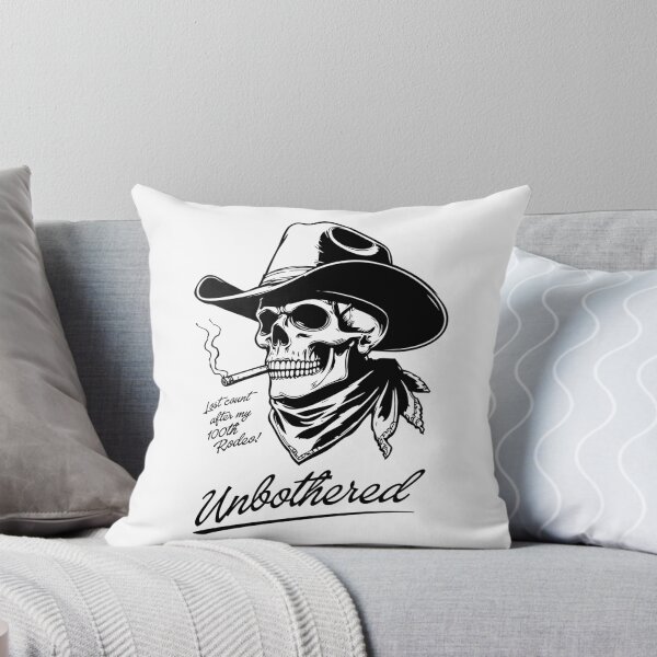 Item preview, Unbothered Skull Cowboy designed and sold by threadsjam.