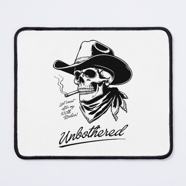 Item preview, Unbothered Skull Cowboy designed and sold by threadsjam.