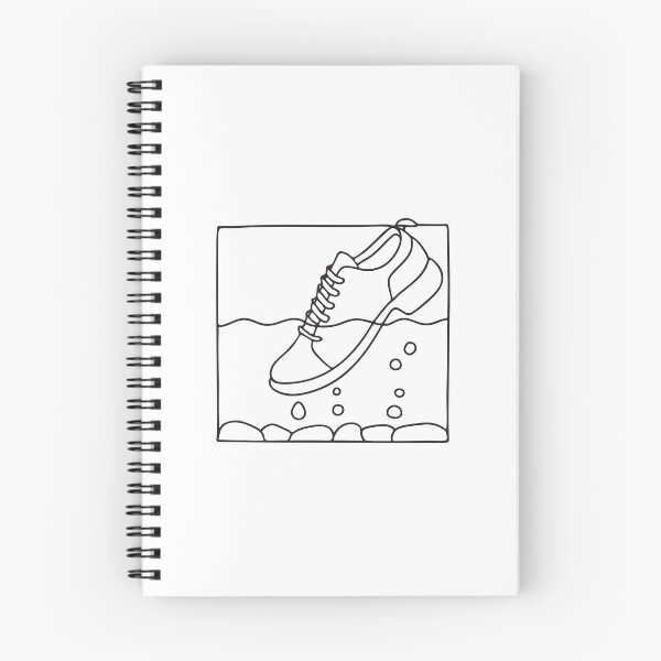 Item preview, A shoe slowly descending underwater near a floor tile designed and sold by rasagamastore.