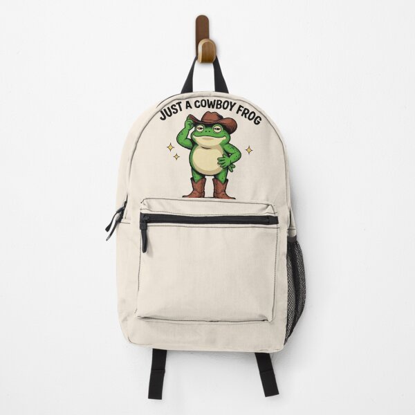 Item preview, Just a Cowboy Frog Doing His Best Funny Western Frog T‑Shirt & Sticker designed and sold by ZyxDes.