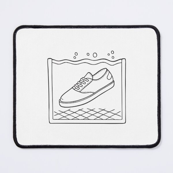 Item preview, A sinking shoe near a tile on the bottom of a pool designed and sold by rasagamastore.