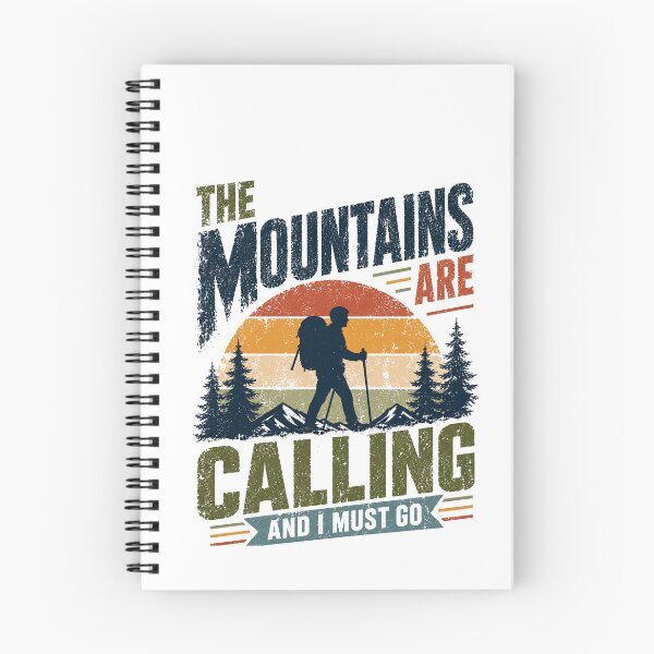 Item preview, The Mountains Are Calling And I Must Go Hiking Outdoors Adventure designed and sold by HumansStuck12.