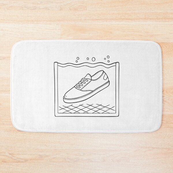 Item preview, A sinking shoe near a tile on the bottom of a pool designed and sold by rasagamastore.