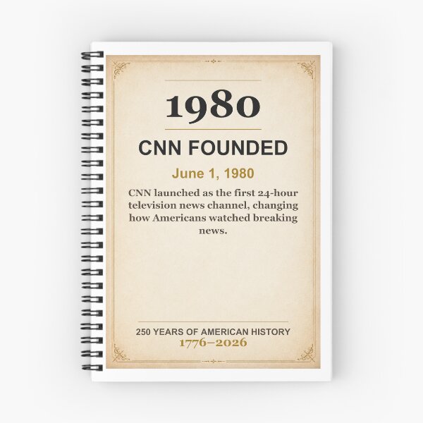 Item preview, America 250 | CNN Founded | 1980 designed and sold by ariksworld.